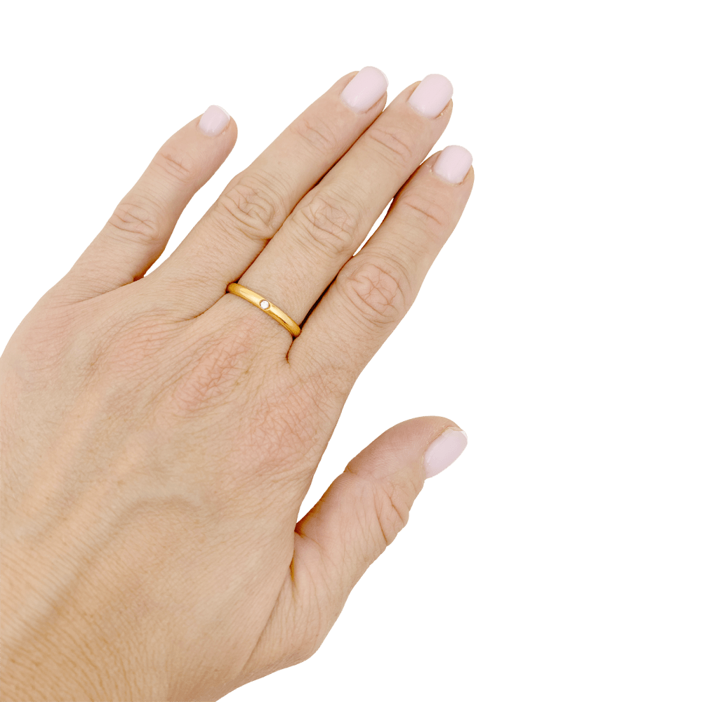 Bague Pomellato, "Lucciole", or jaune, diamant.