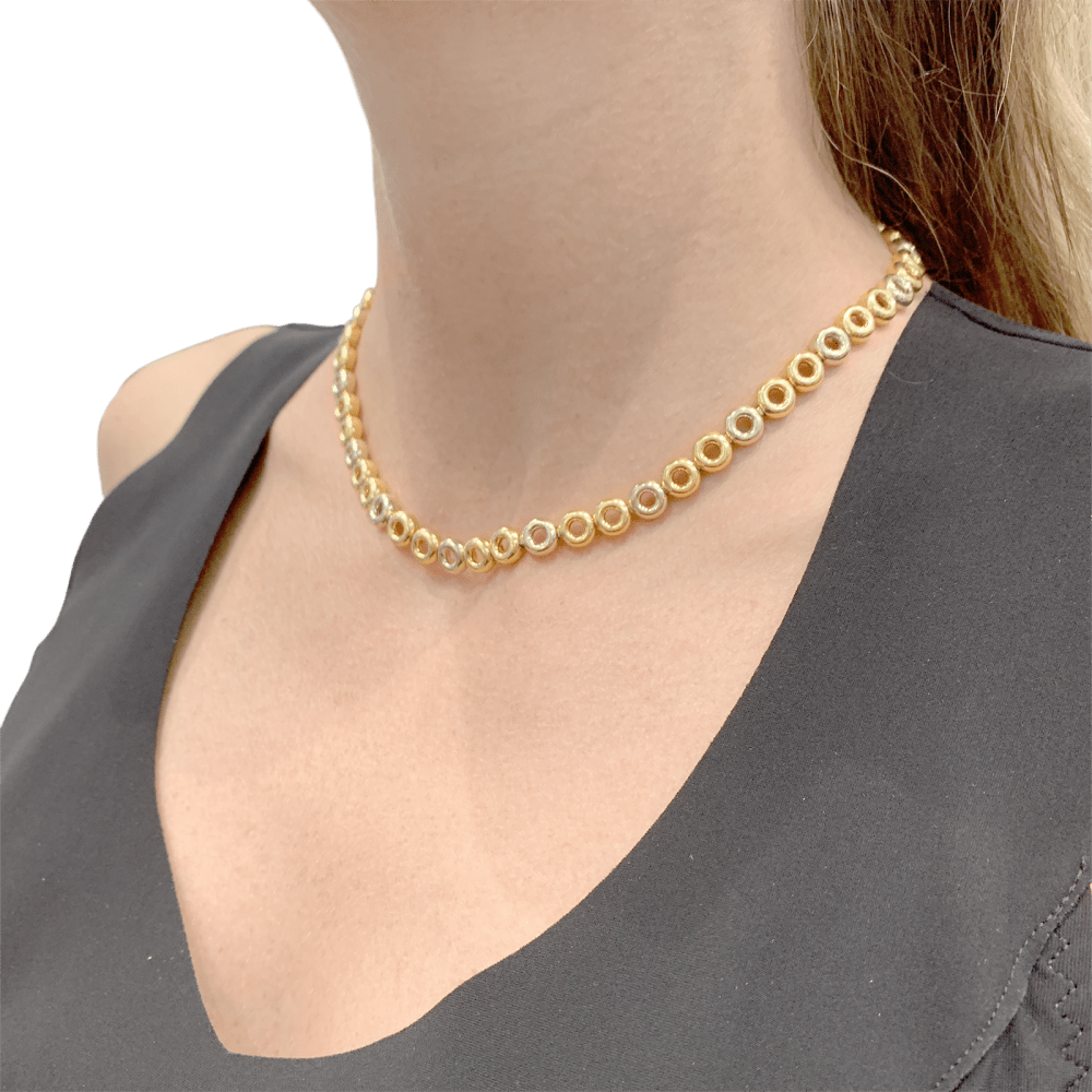Collier trois ors.