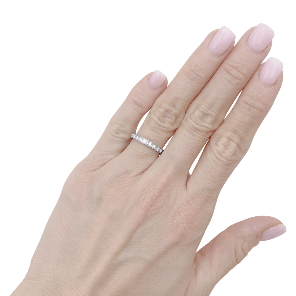 Bague Boucheron, "Beloved", platine et diamants. - Maison Eloe