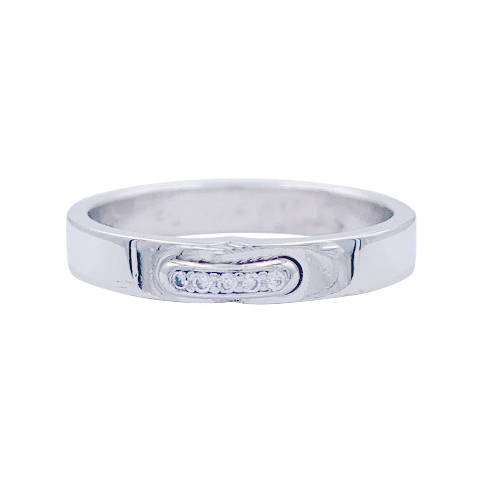 Bague Chaumet , "Liens", platine, diamants. - Maison Eloe