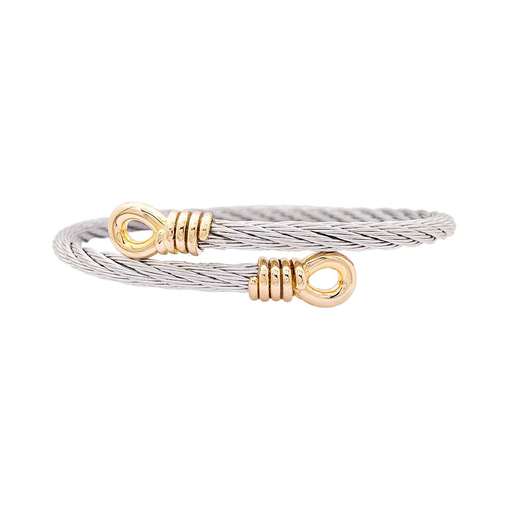 Bracelet Fred "Force 10", or et acier. - Maison Eloe
