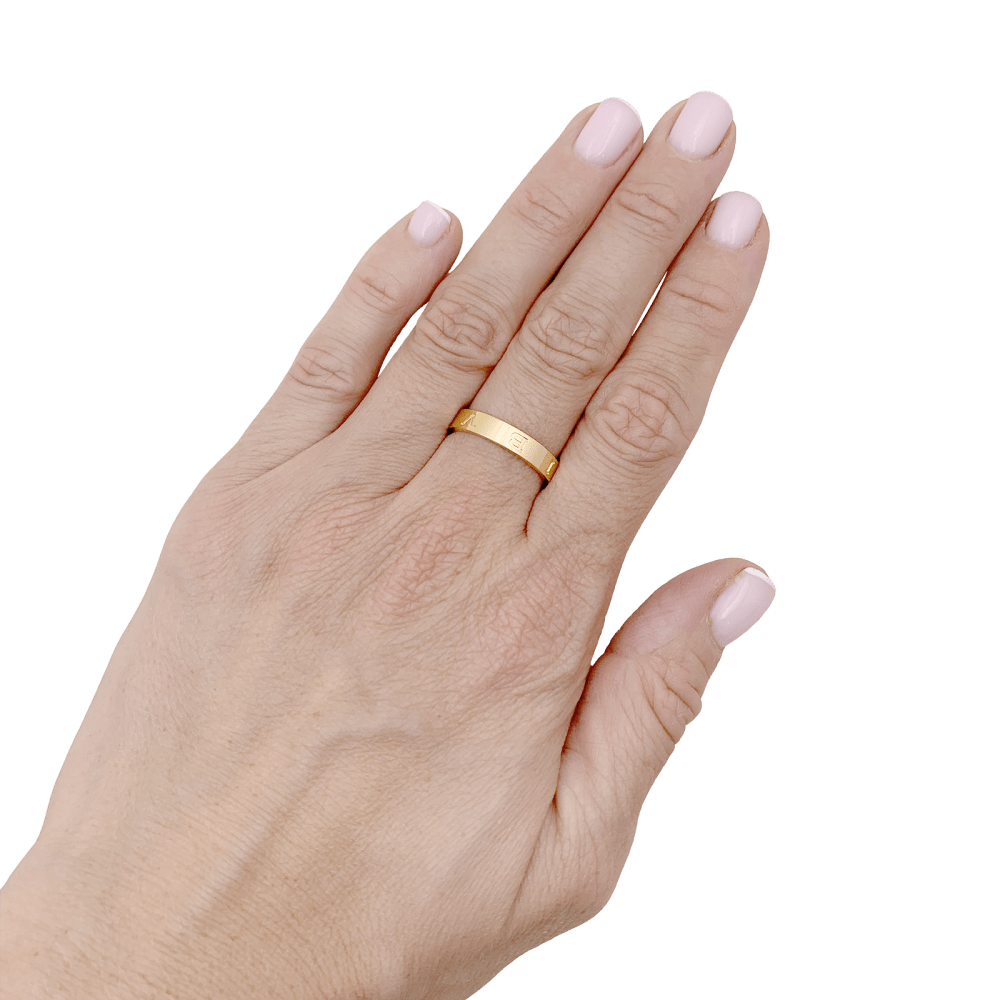 Bague Bulgari, B.Zero 1 Essential en or rose.