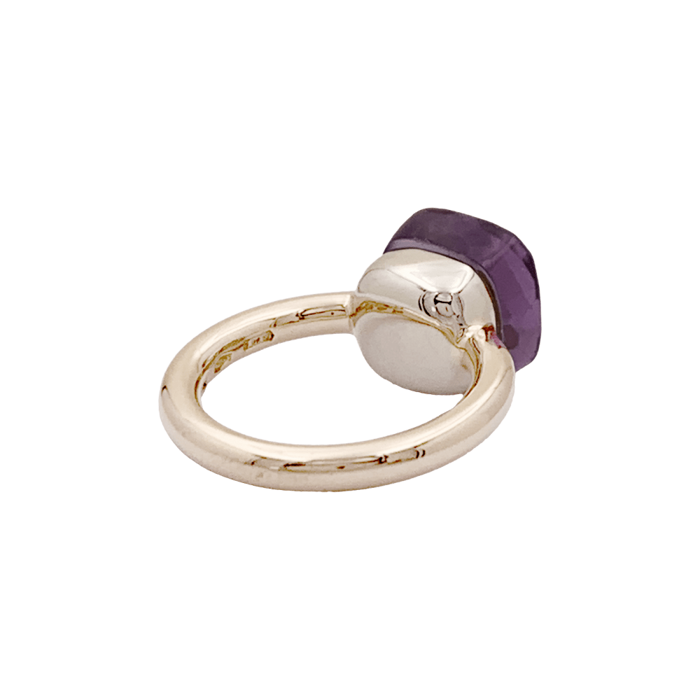 Bague Pomellato,"Nudo Classic", or rose et améthyste.