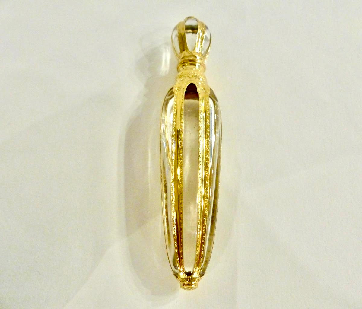 Flacon à Sels, Cristal, Or, Epoque Napoleon III