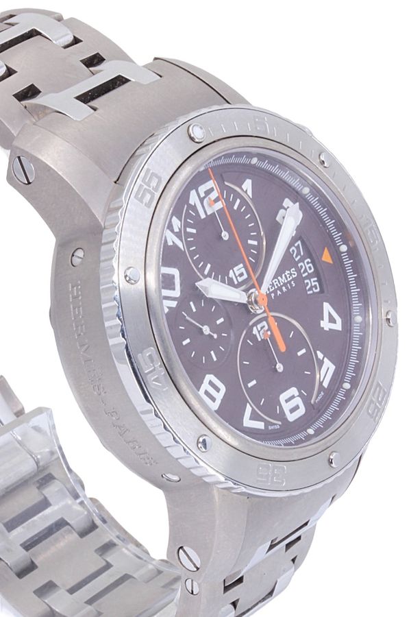 HERMÈS Clipper watch in titanium