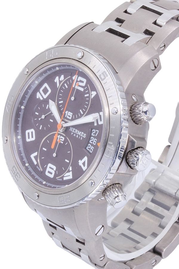 HERMÈS Clipper watch in titanium