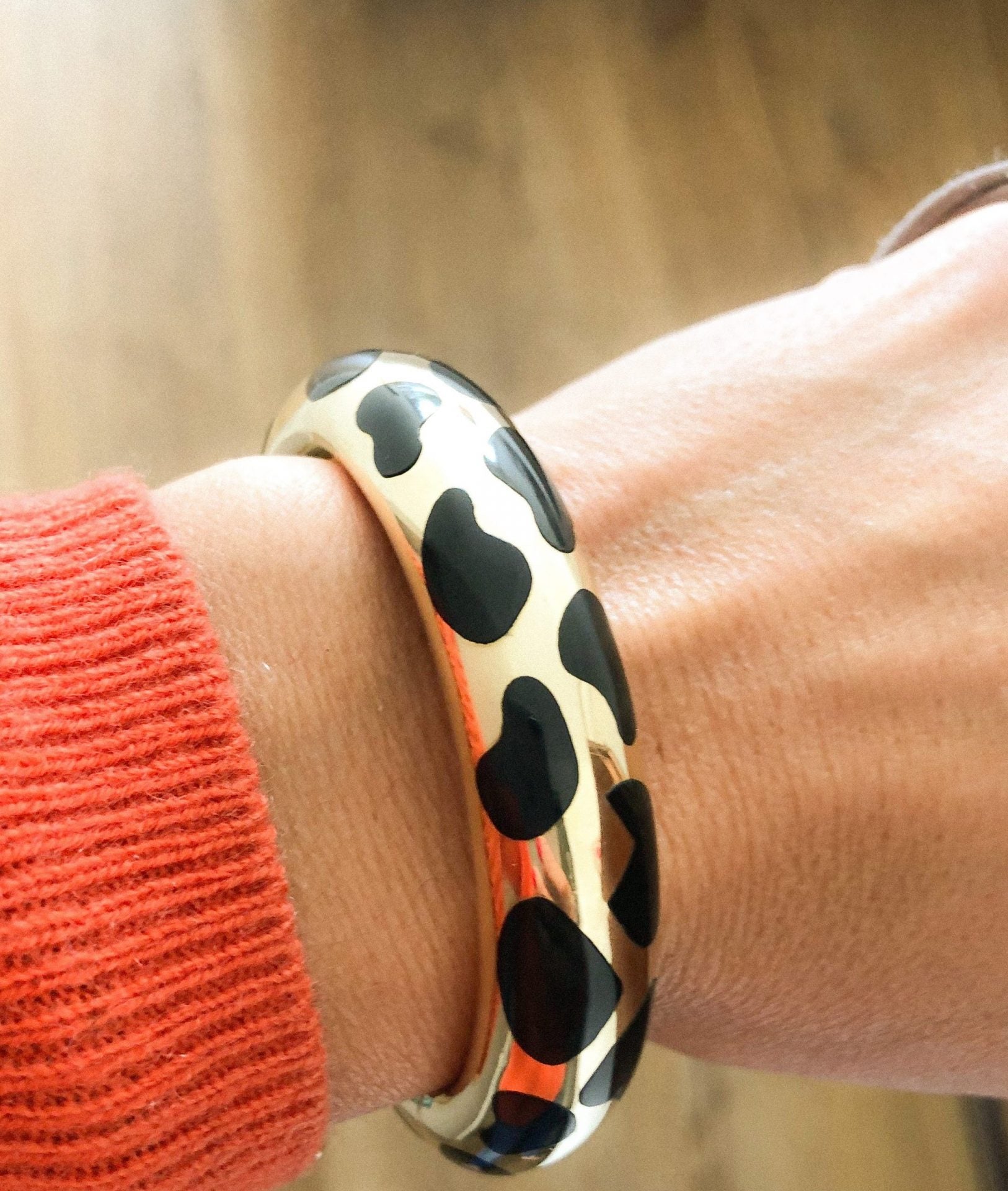 Tiffany & Co, bracelet vintage or jaune et jade noir Angela Cummings