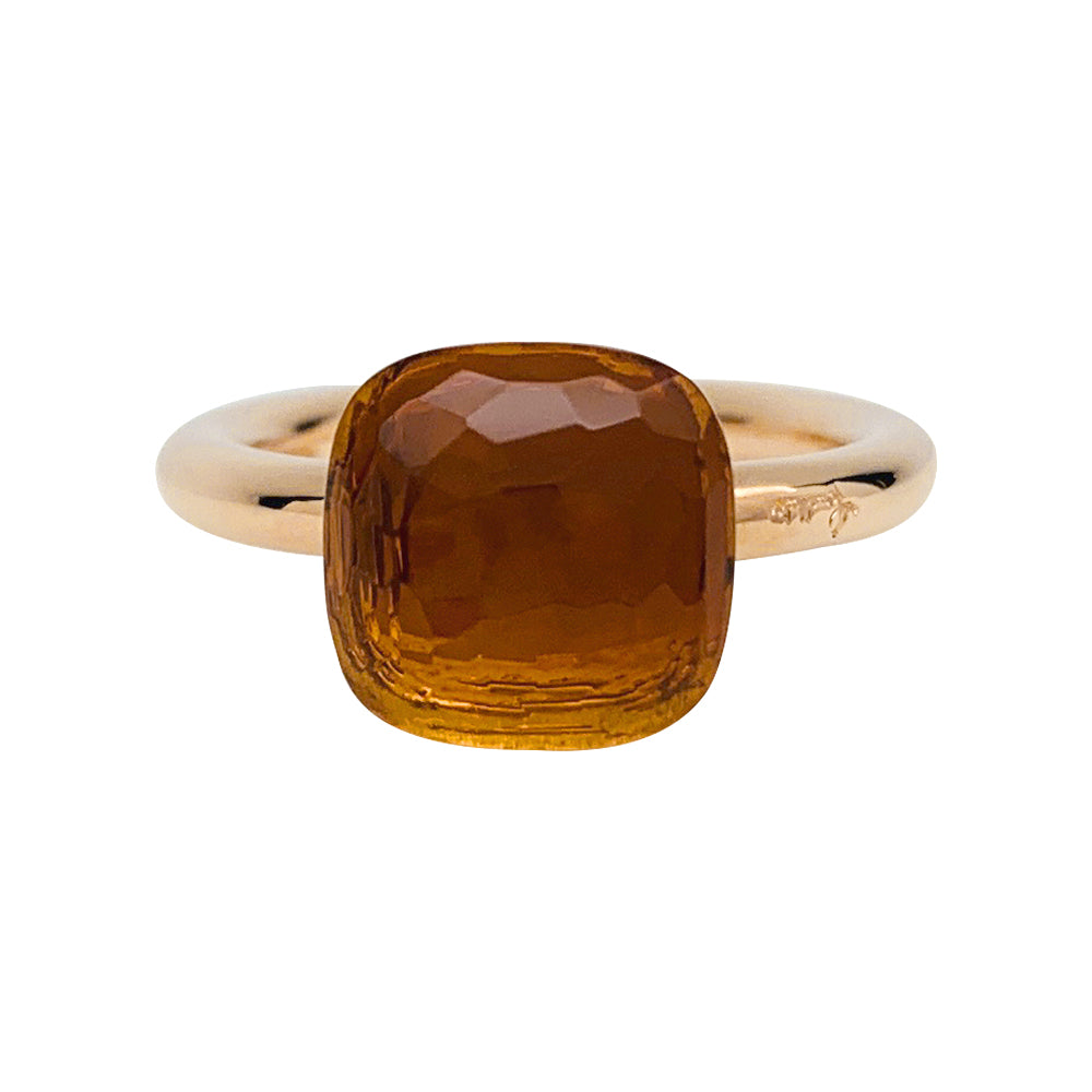 Bague Pomellato, "Nudo Classic", or rose, citrine.