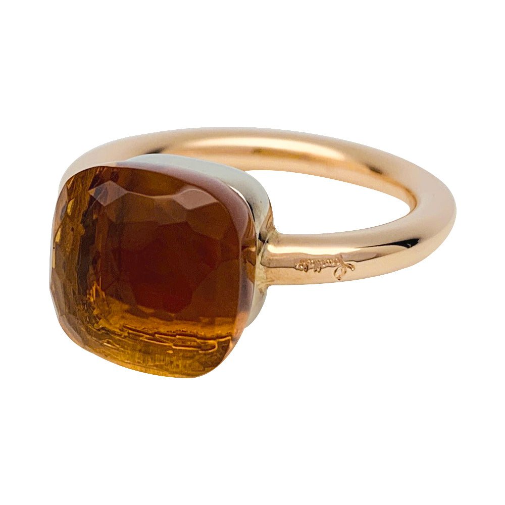 Pomellato ring, "Nudo Classic", pink gold, citrine.