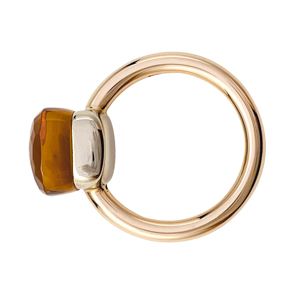 Bague Pomellato, "Nudo Classic", or rose, citrine.
