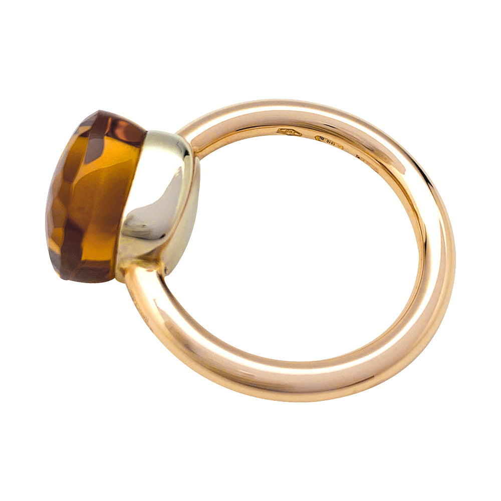 Pomellato ring, "Nudo Classic", pink gold, citrine.