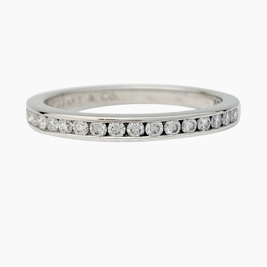 Alliance Tiffany&Co. platine et diamant.