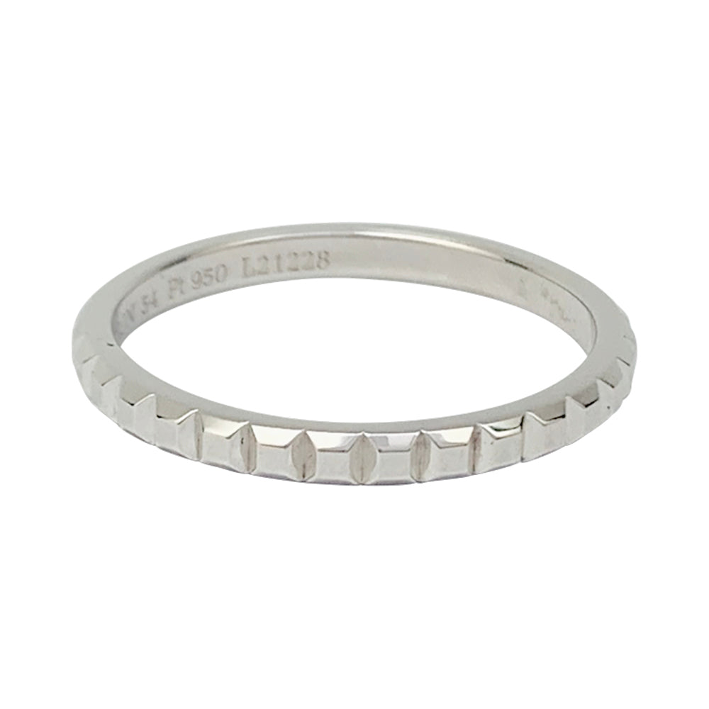 Bague Boucheron "Clou de Paris" en platine.