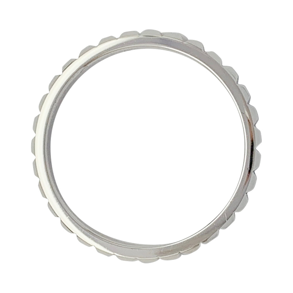 Bague Boucheron "Clou de Paris" en platine.