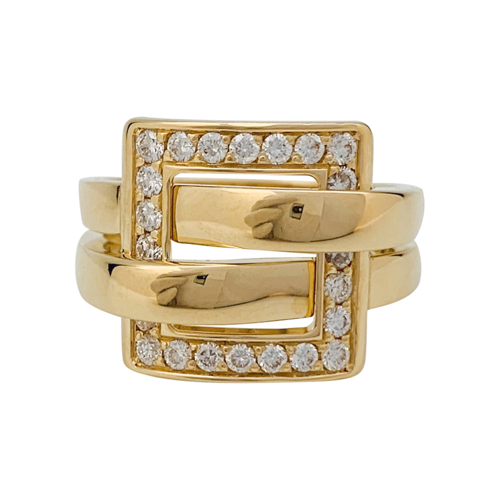 Bague Boucheron, "Déchaînée", or jaune, diamants.
