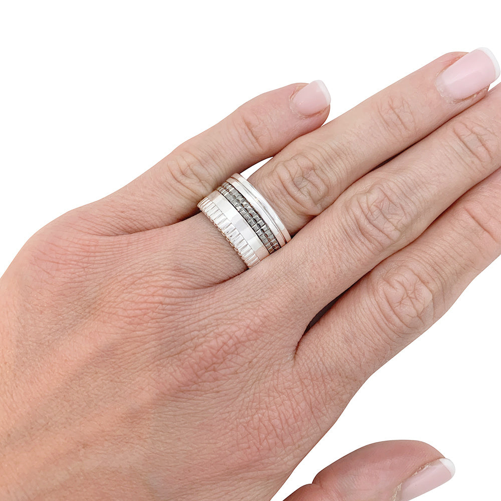 Bague Boucheron, "Quatre Black Edition", en or blanc.