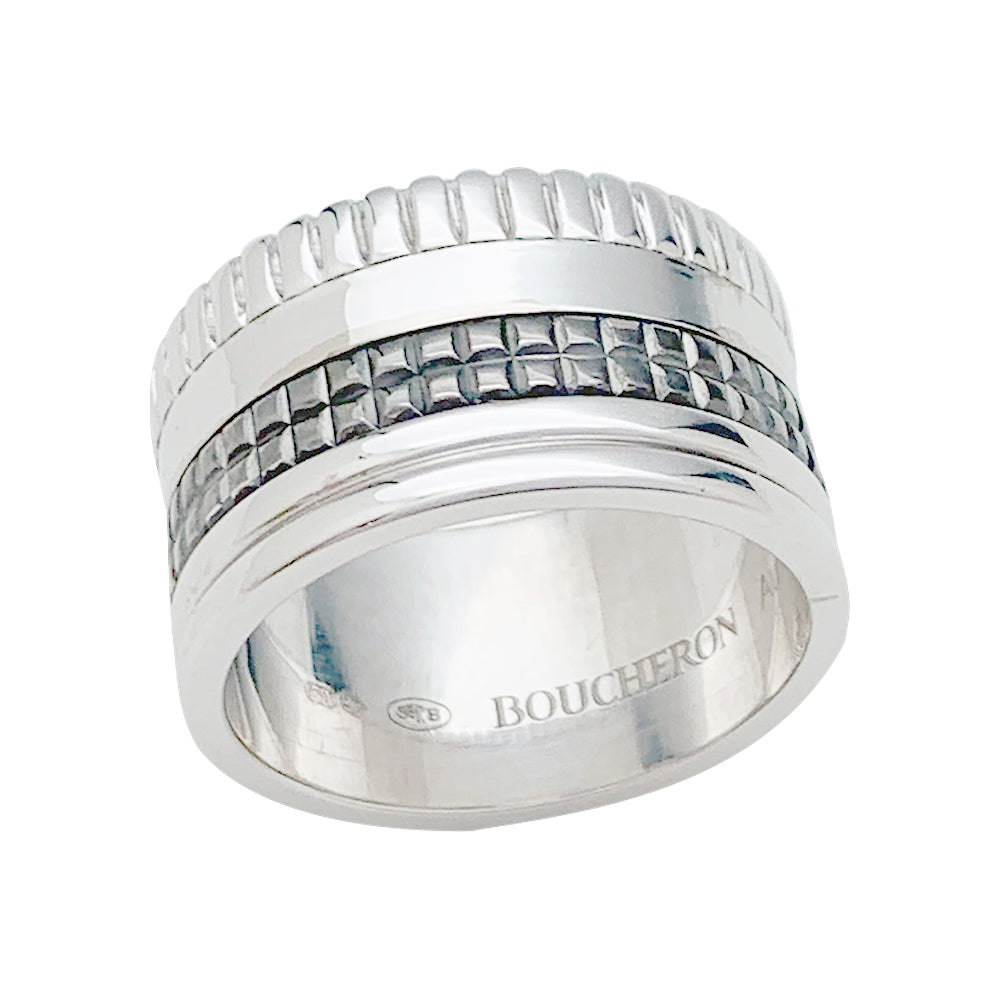 Bague Boucheron, "Quatre Black Edition", en or blanc.