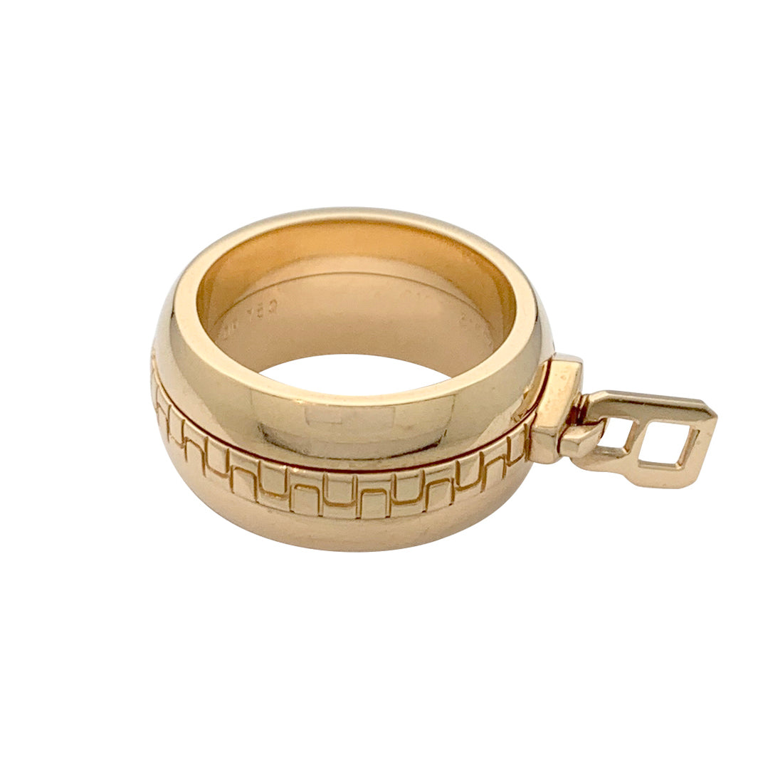 Bague Boucheron, "Zip", or jaune 750/000.