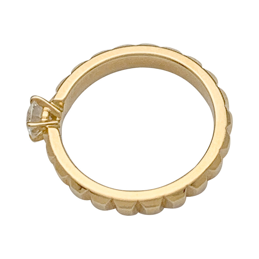 Bague Boucheron, "Clou de Paris", or jaune, diamant.