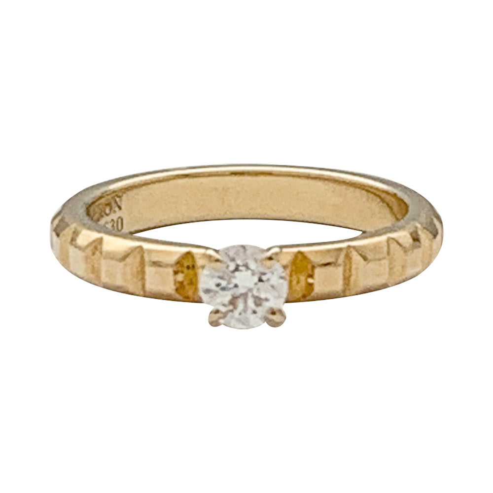 Bague Boucheron, "Clou de Paris", or jaune, diamant.