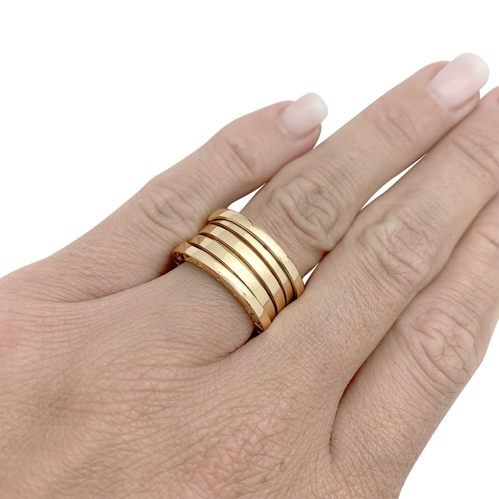 Bague Bulgari, "B.Zero1", or jaune.