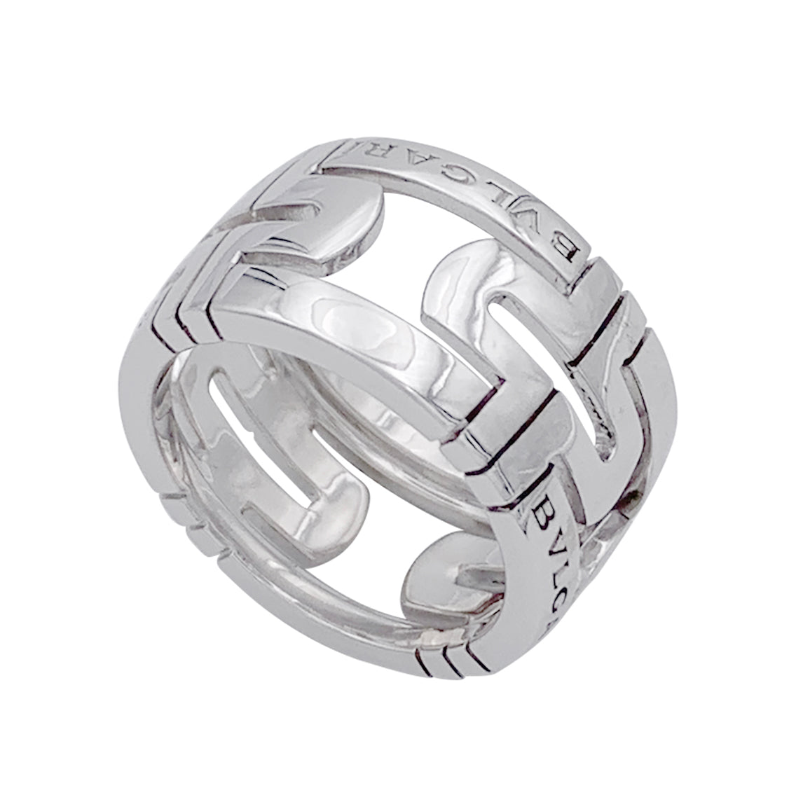 Bague Bulgari, "Parentesi", or blanc.