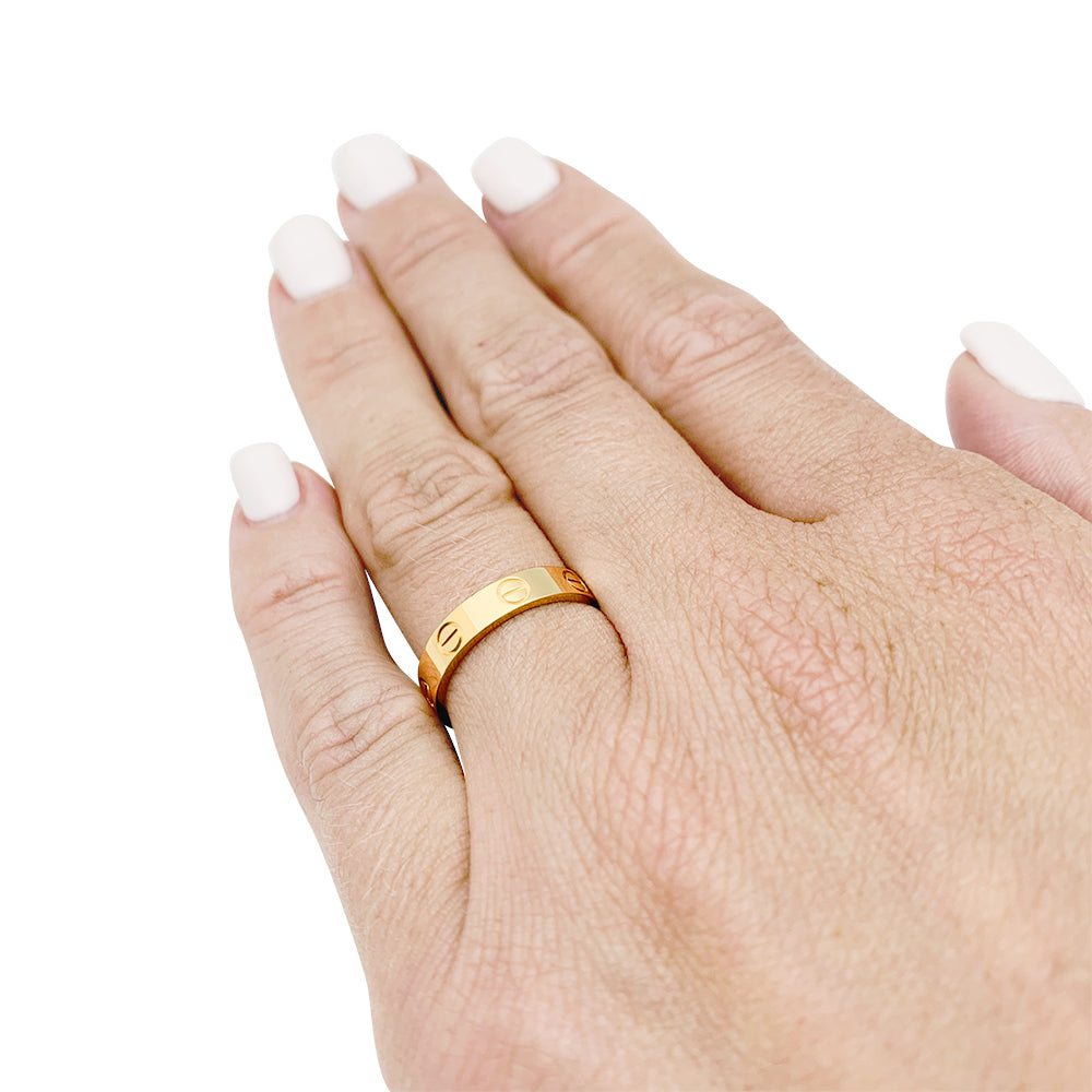 Bague Cartier, "Alliance Love", or jaune.