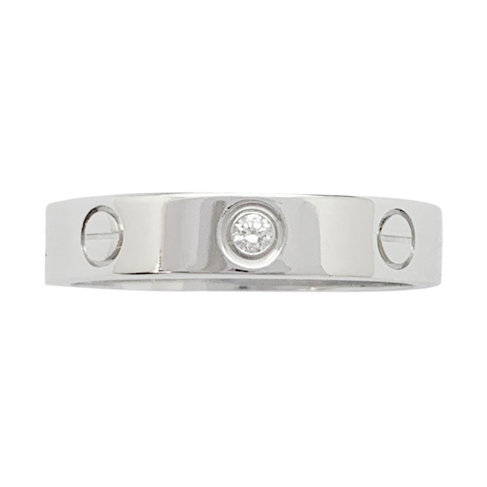 Bague Cartier "Love" en or blanc, diamant.