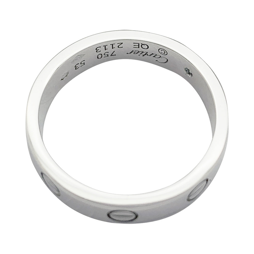 Bague Cartier "Love" en or blanc, diamant.