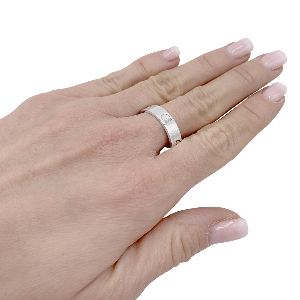 Cartier ring, "Love", white gold.