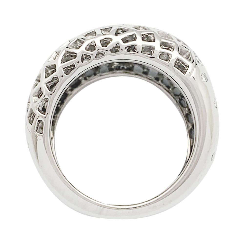 Bague Cartier, "Nouvelle Vague Paris", or blanc.
