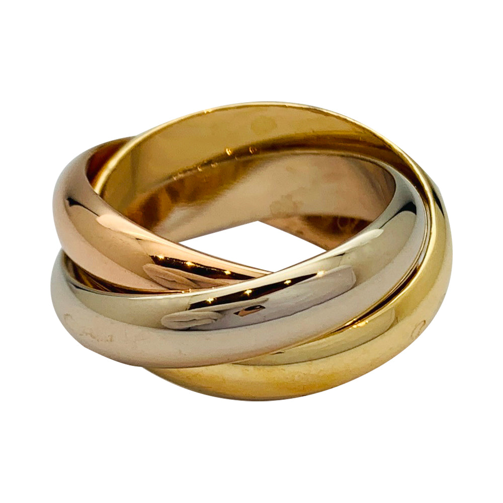 Bague Cartier "Trinity" 3 ors, grand modèle.