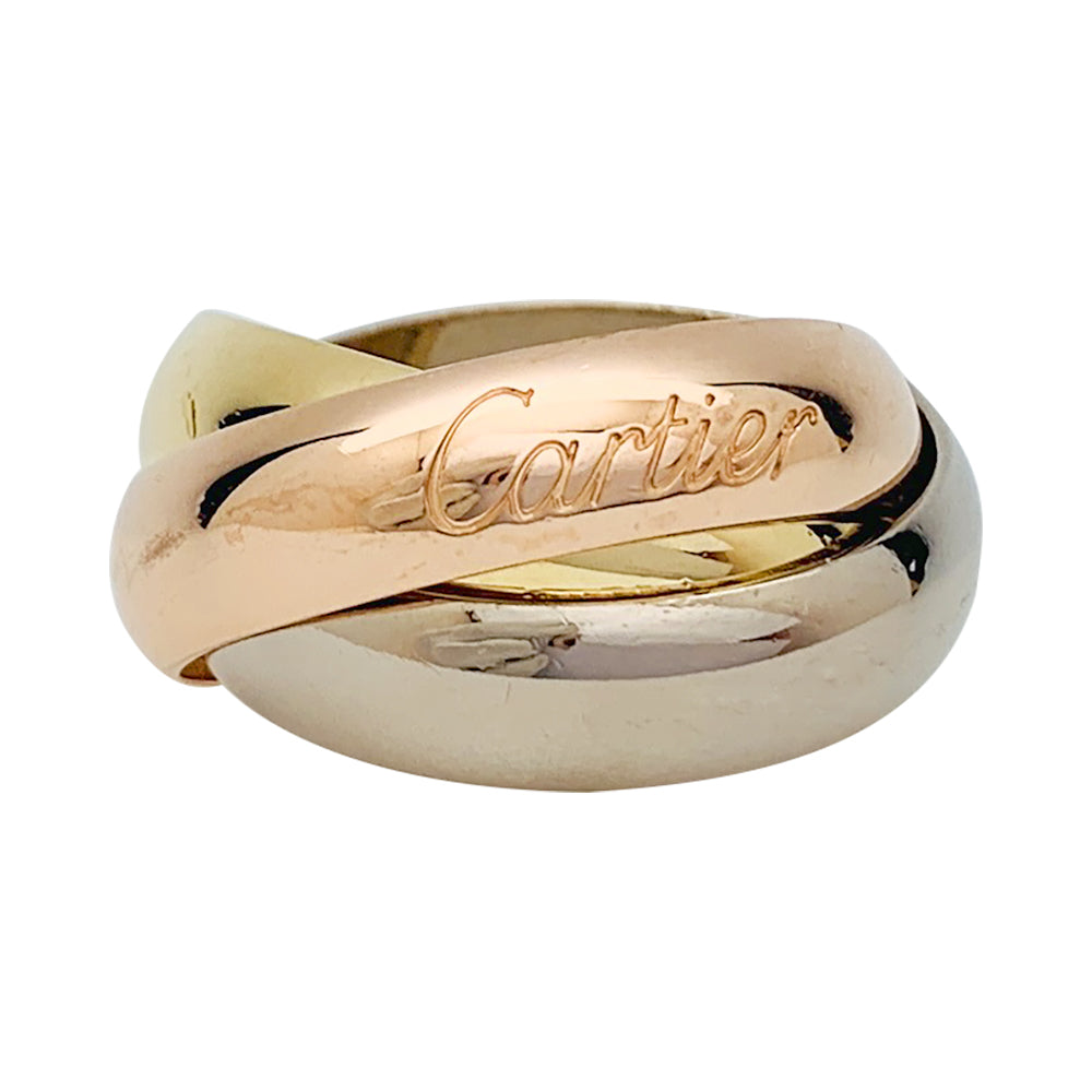 Bague Cartier "Trinity" 3 ors, grand modèle.