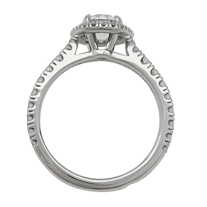 Bague Cartier "Destinée" en  platine, diamant 0,73 carat.