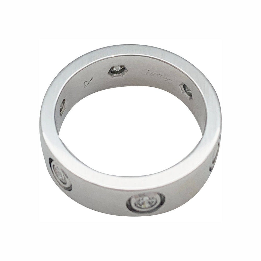 Cartier ring, "Love", white gold, diamonds.