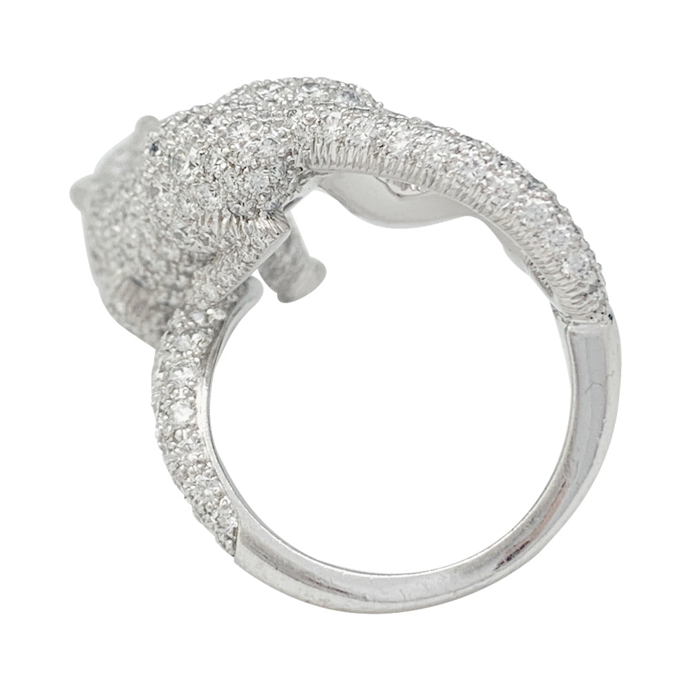 Cartier High Jewelry ring, "Panthère de Cartier", white gold, diamonds.