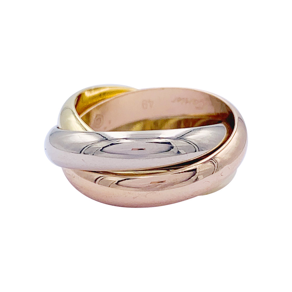 Bague Cartier, Trinity", trois ors.