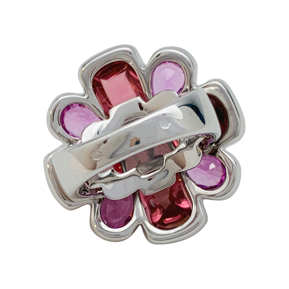 Chanel ring, "San Marco", white gold, pearl, pink sapphires, pink tourmalines, diamonds.