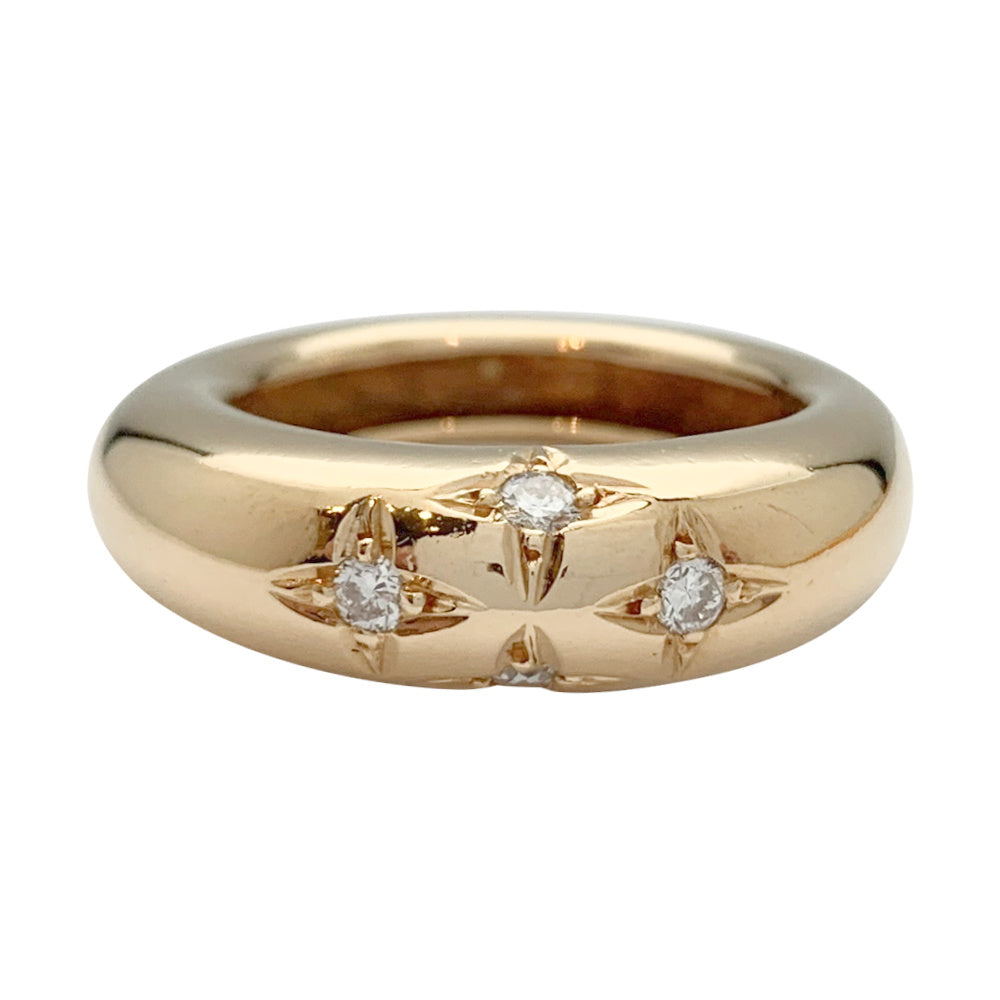 Chaumet ring, "Anneau", in yellow gold, diamonds.