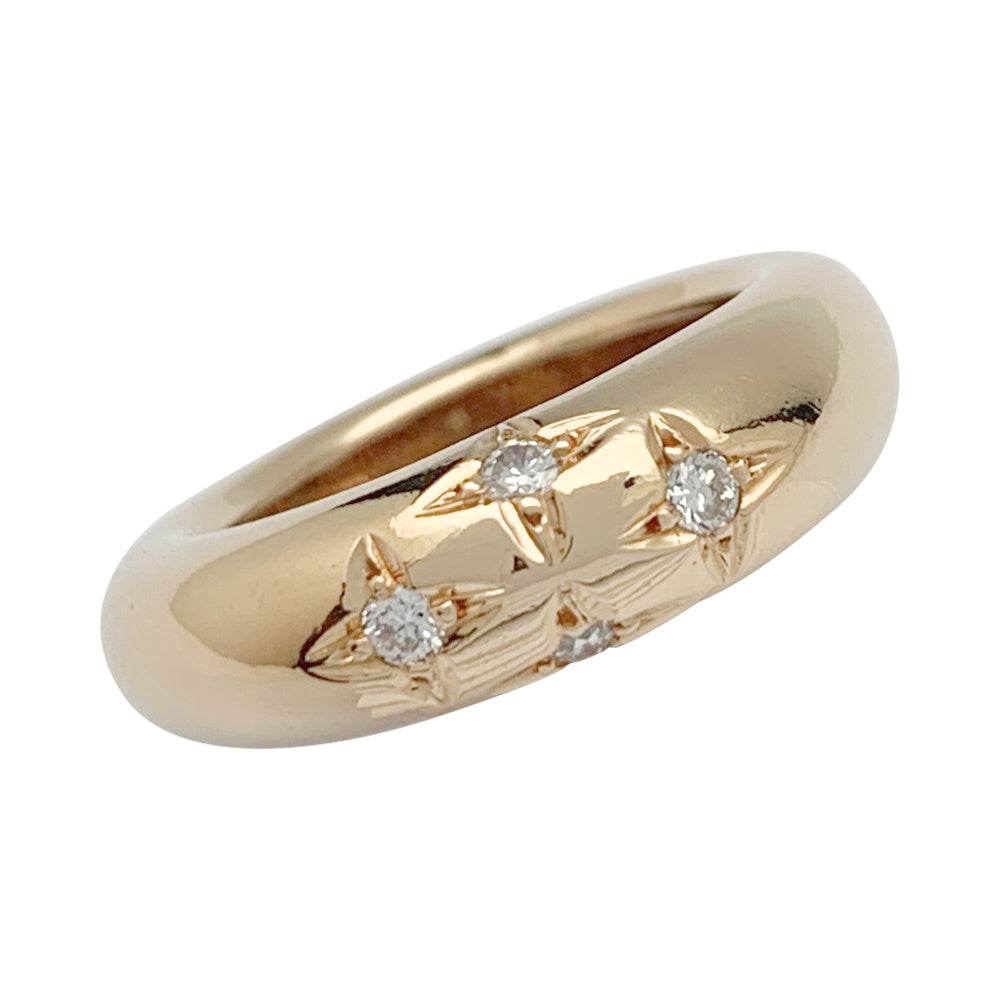 Chaumet ring, "Anneau", in yellow gold, diamonds.