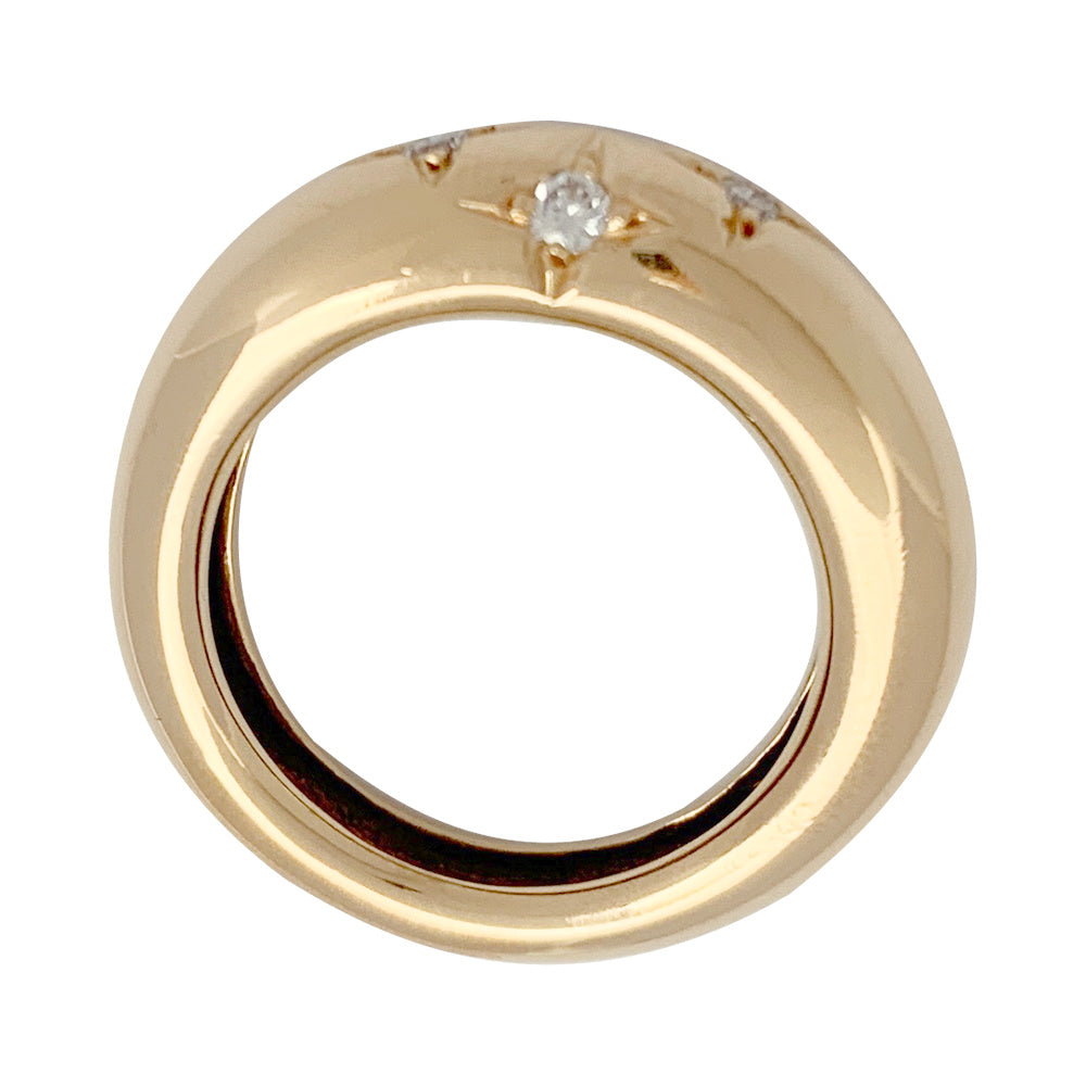 Chaumet ring, "Anneau", in yellow gold, diamonds.