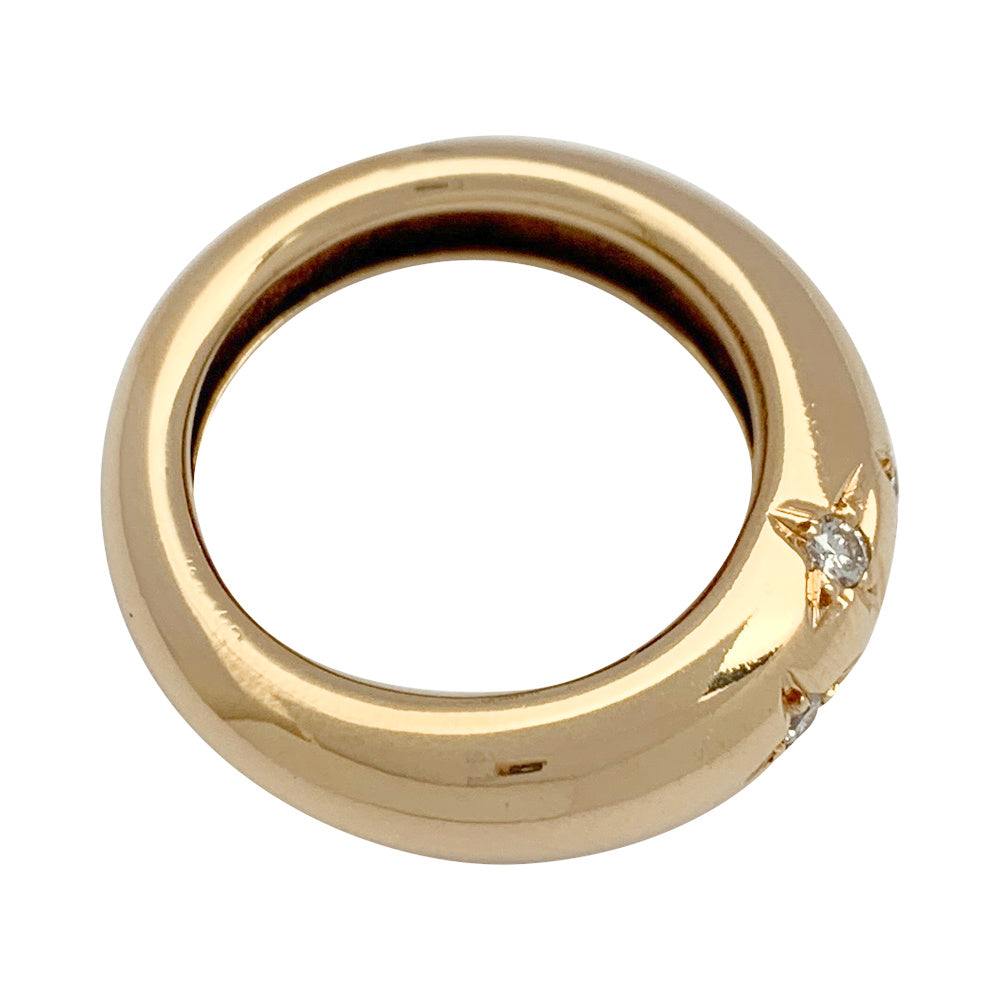 Chaumet ring, "Anneau", in yellow gold, diamonds.