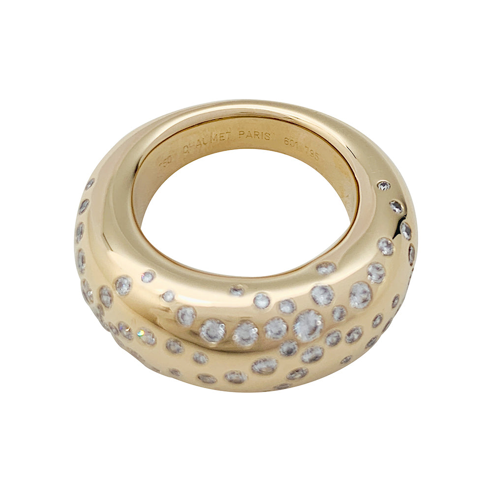 Chaumet ring, "Feux d'Artifices Ring", yellow gold, diamonds.