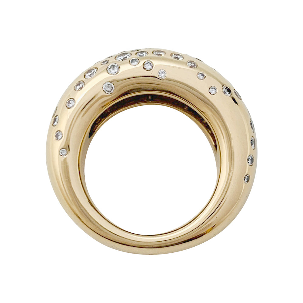 Chaumet ring, "Feux d'Artifices Ring", yellow gold, diamonds.