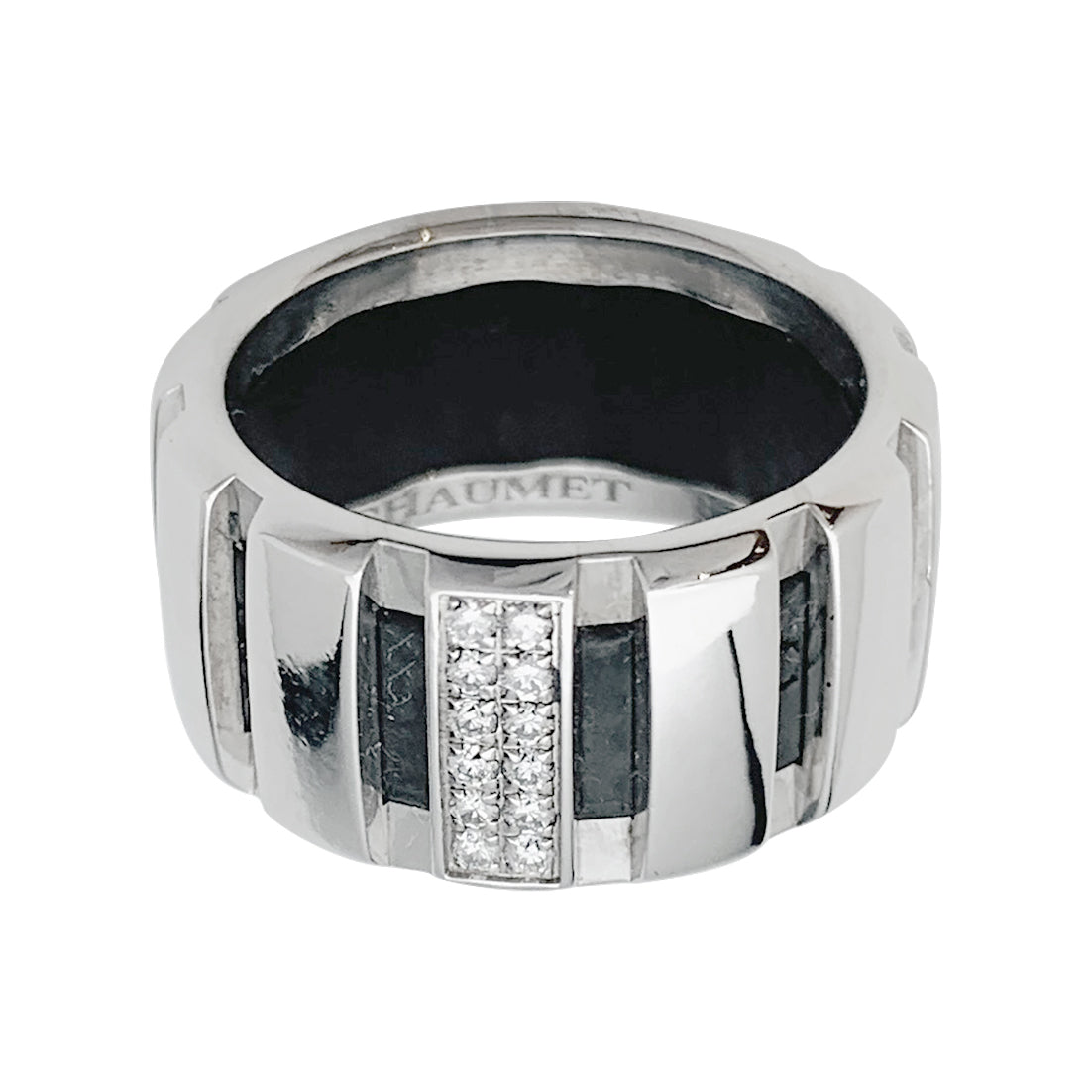 Chaumet ring, "Class One", white gold, diamonds.