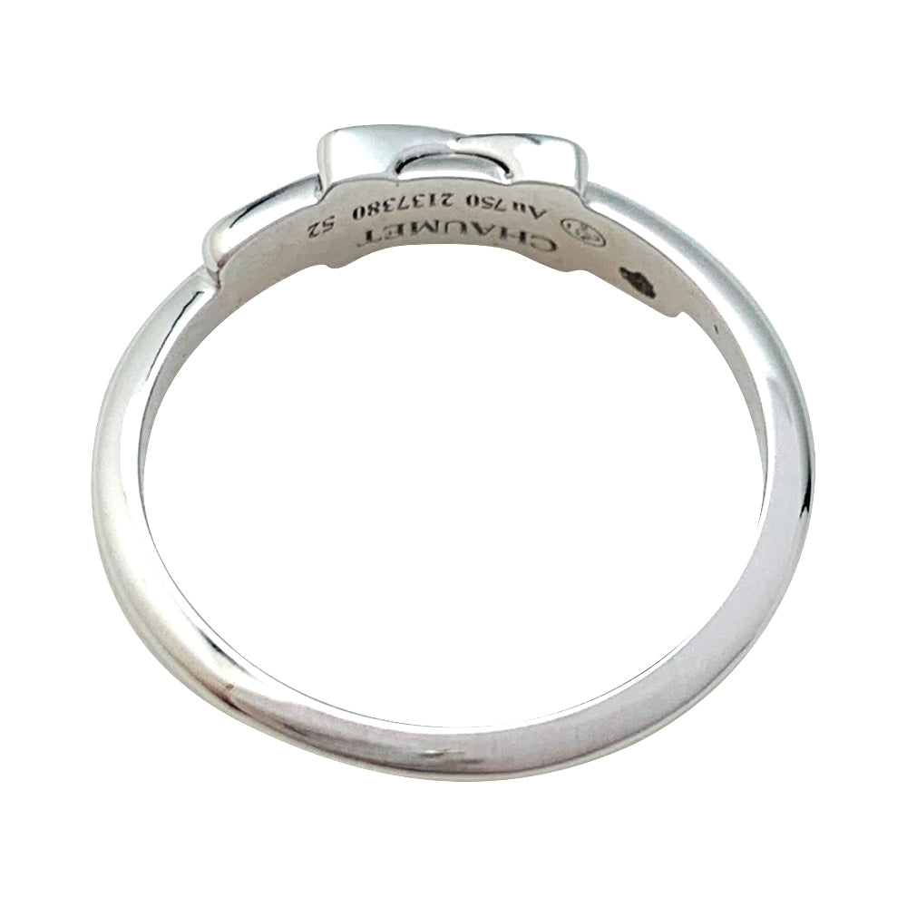 Bague Chaumet, "Jeux de Liens", or blanc et diamants.