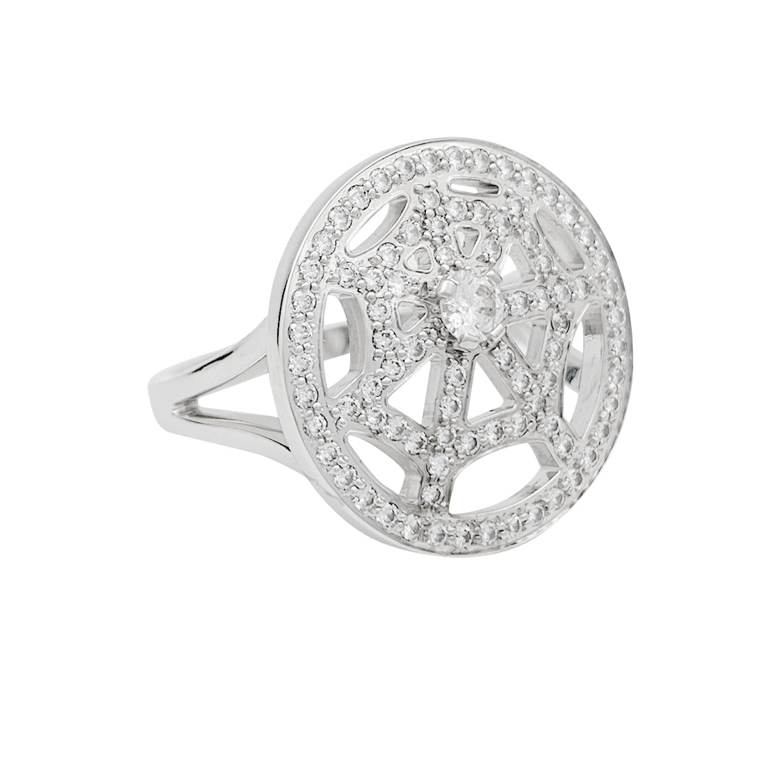 Chaumet "Catch Me" ring in white gold and diamonds.