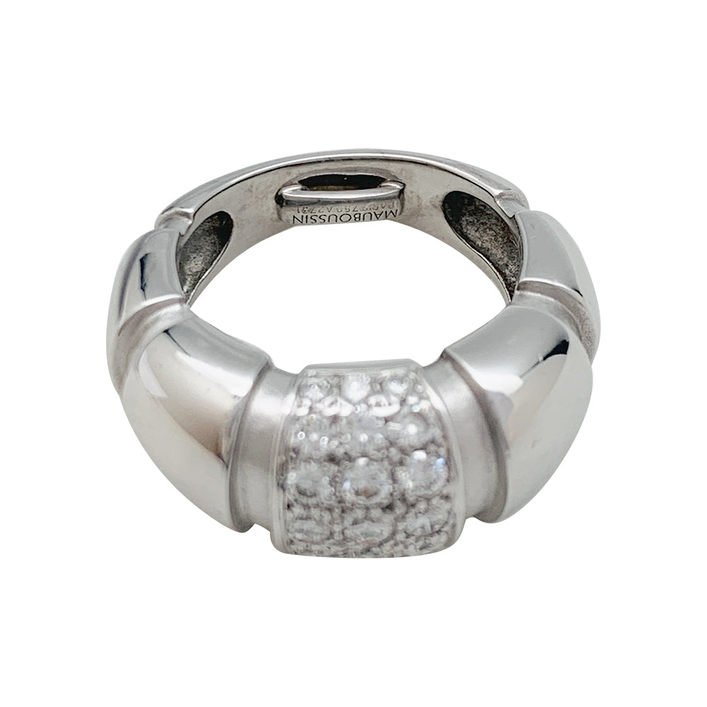 Mauboussin ring, "Nadja", white gold, diamonds.