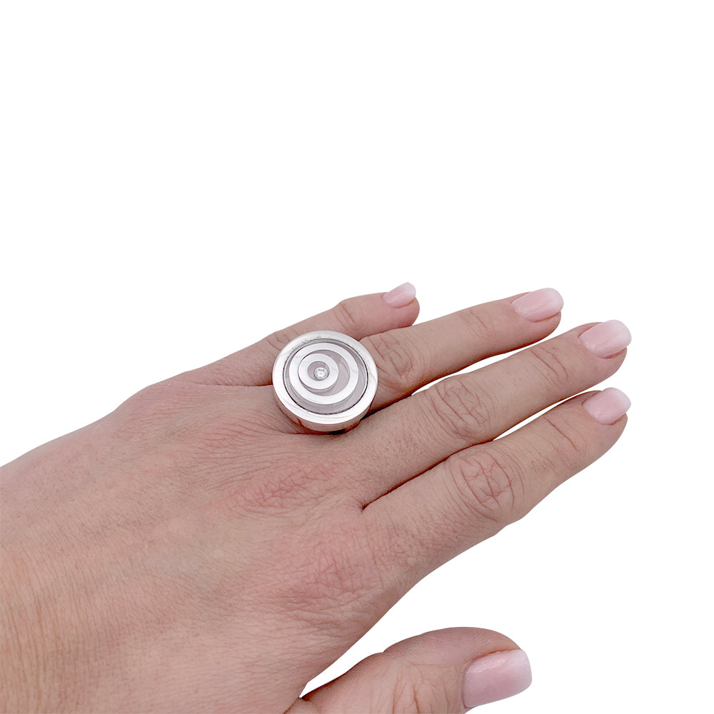 Chopard ring, "Happy Spirit", white gold, diamond.