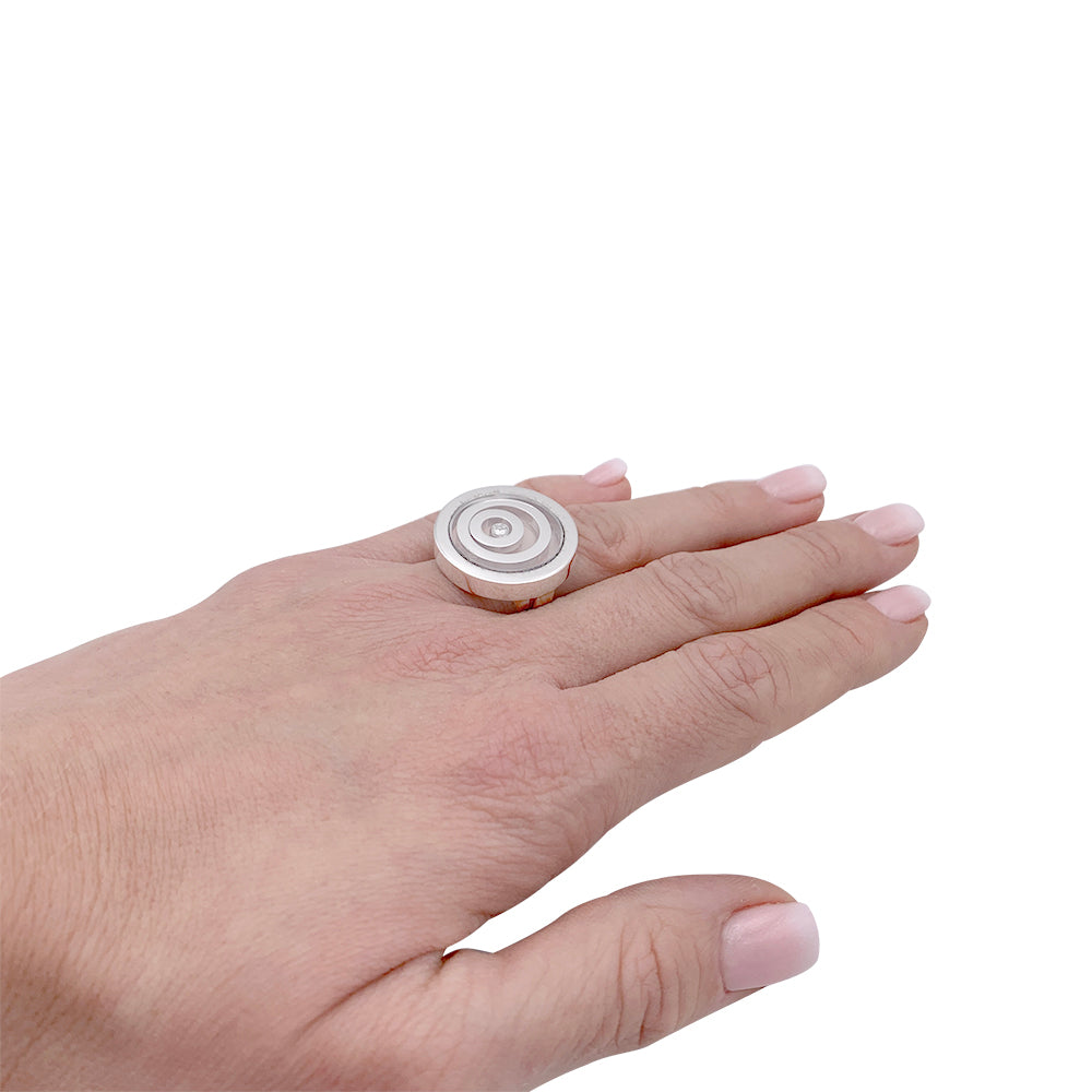 Chopard ring, "Happy Spirit", white gold, diamond.